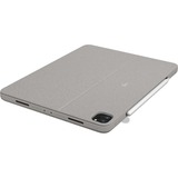 Logitech Combo Touch für iPad Pro 12 5/6 Gen. 920-010216, Tastatur hellbeige, DE-Layout, Scherenmechanik, für iPad Pro 12,9" (5. und 6. Generation)