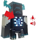 Mattel Minecraft Warden Figur mit Lichtern, Geräuschen und Zubehör, Spielfigur 