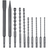 Metabo SDS-plus Bohrer-Meisselset SP, 10-teilig, Meißel- & Bohrer-Satz 