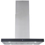 Respekta Cara (CH44199IX-21), Dunstabzugshaube edelstahl/schwarz, 90 cm