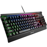 Sharkoon SKILLER SGK3, Gaming-Tastatur schwarz, US-Layout, Kailh Red