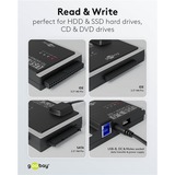 goobay USB 3.2 Gen 1 Festplattenadapter für IDE und SATA 