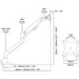 Arozzi Alzare Neo Duo, Monitorhalterung violett