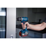 Bosch Professional Akku-Bohrschrauber GSR 18V-45 Professional, 18Volt blau/schwarz, 2x Li-Ionen Akku 3,0Ah, in L-BOXX