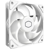 Cooler Master SickleFlow Edge 120  ARGB White Edition, Gehäuselüfter weiß, mit A1 Mini LED Controller, 120 mm