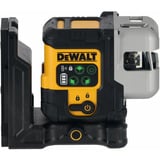 DEWALT Akku-Multilinienlaser 3x180° DCLE14301GB, 18Volt, Kreuzlinienlaser schwarz/gelb, mit grünen Laserlinien, integrierter Powerstack Li-Ion Akku