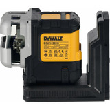 DEWALT Akku-Multilinienlaser 3x180° DCLE14301GB, 18Volt, Kreuzlinienlaser schwarz/gelb, mit grünen Laserlinien, integrierter Powerstack Li-Ion Akku