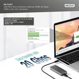 Digitus DA-71157 USB M.2 SSD , Laufwerksgehäuse aluminium, NVMe 20Gbps USB3.2 