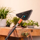 GARDENA Cleansystem Stielbürste soft flex, Waschbürste grau, 360° Drehgelenk