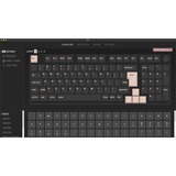 Keychron V5, Gaming-Tastatur schwarz/blaugrau, DE-Layout, Keychron K Pro Red, Hot-Swap, RGB