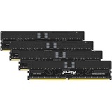 Kingston FURY RIMM 128 GB DDR5-6000 (4x 32 GB) Quad-Kit ECC, Arbeitsspeicher schwarz, KF560R32RBEK4-128, Renegade Pro, Registred, INTEL XMP, AMD EXPO