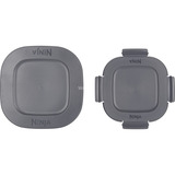 Ninja CRISPi 4-in-1 tragbare Glas-Heißluftfritteuse "Cyber Space" dunkelblaugrau/transparent, 1.700 Watt, 2 Körbe 1,4 und 3,8 Liter