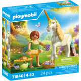 PLAYMOBIL 71840 Magic Unicorns: Sammeleinhorn Regenbogenblume mit Fee, Konstruktionsspielzeug 