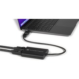 Sonnet USB DisplayLink Adapter, USB-A Stecker > Dual 4K DisplayPort schwarz, 30cm, für M1 und M2 Macs