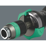 Wera 838 RA-R L Bits-Handhalter mit Ratschenfunktion, Schraubendreher schwarz/grün, 1/4", mit Rapidaptor Schnellwechselfutter