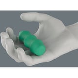 Wera 838 RA-R L Bits-Handhalter mit Ratschenfunktion, Schraubendreher schwarz/grün, 1/4", mit Rapidaptor Schnellwechselfutter
