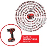 EINHELL Akku-Bohrschrauber TC-CD 18/35 Li, 18Volt rot/schwarz, Li-Ionen Akku 1,5Ah