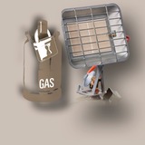 EINHELL Gasheizstrahler GS 4400 P (DE/AT) 2,9 kW - 4,4 kW, Piezo-Zündung