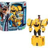 Hasbro Transformers EarthSpark Spin Changer Bumblebee und Mo Malto, Spielfigur