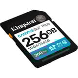 Kingston Canvas Go! Plus 256GB SDXC, Speicherkarte schwarz, UHS-I U3, Class 10, V30