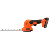 BLACK+DECKER Akku-Grasschere und -Strauchschere BCSS18D1, 18Volt orange, Li-Ionen Akku 2,0Ah