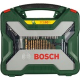 Bosch X-Line Titanium Bohrer- und Schrauber-Set, 103-teilig, Bohrer- & Bit-Satz grün