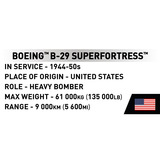 COBI Boeing B-29 Superfortress, Konstruktionsspielzeug Maßstab 1:72