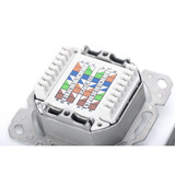 Digitus Datendose CAT 6, Klasse E, Aufputz, Anschlussdose weiß, 5 Stück