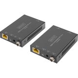 Digitus HDMI Extender Set 4K/60Hz, 70 Meter, HDMI Verlängerung schwarz, Sendeeinheit + Empfängereinheit