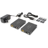 Digitus HDMI Extender Set 4K/60Hz, 70 Meter, HDMI Verlängerung schwarz, Sendeeinheit + Empfängereinheit