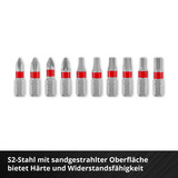 EINHELL Impact-Bit-Satz mit Karabiner, Pocket-Set, 50 mm, 10-teilig 