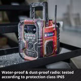 EINHELL TE-CR 18 Li DAB+/FM/BT - Solo, Baustellenradio rot/schwarz, Bluetooth, AUX, USB, ohne Akku und Ladegerät