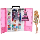 Barbie Fashionistas Kleiderschrank mit Puppe, Puppenmöbel