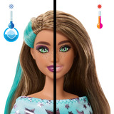 Mattel Barbie Party Unboxed Haustier Geburtstag Serie - blaues Kleid, Puppe 