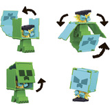 Mattel Minecraft Flippin' Figure Creeper + Charged Creeper, Spielfigur 