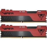 Patriot DIMM 32 GB DDR4-3200 (2x 16 GB) Dual-Kit, Arbeitsspeicher rot/schwarz, PVE2432G320C8K, Viper Elite II, INTEL XMP