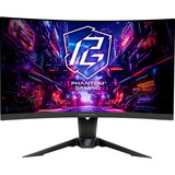 ASRock PG27QRT2A, Gaming-Monitor 68.6 cm (27 Zoll), schwarz, QHD, VA, Curved, Free-Sync, Wi-Fi-Antenne, 180Hz Panel