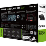 ASUS GeForce RTX 5060 DUAL OC EVO Edition 8GB, Grafikkarte schwarz, DLSS 4, 3x DisplayPort, 1x HDMI 2.1