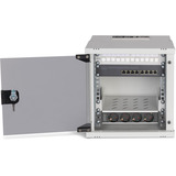 Digitus Netzwerk-Set SOHO Pro 10" 315x300 mm (BxT), IT-Schrank hellgrau, 6 Höheneinheiten