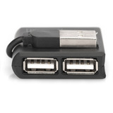 Digitus USB 2.0 4-Port, USB-Hub schwarz