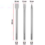 EINHELL SDS-max Meißel-Satz 400mm, 3-teilig 