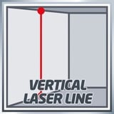 Einhell Kreuzlinienlaser TE-LL 360 schwarz/rot, rote Laserlinien