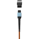 Lindy 100m MPO-Glasfaser HDMI 8K60 Extender, HDMI Verlängerung orange/schwarz