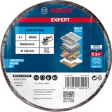 Bosch Expert Vliesscheibe N880 Medium S, Ø 125mm, Schleifblatt schwarz, 5 Stück, für Exzenterschleifer