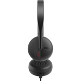Dell WH3024, Headset schwarz, Kabelgebundenes Headset mit KI-basierter Geräuschunterdrückung