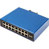 Digitus Industrieller 16+2-Port L2 managed Gigabit Ethernet, Switch 