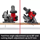 EINHELL Power X-Change Akku-Handkreissäge TE-CS 18/165-2 Li - Solo, 18Volt rot/schwarz, ohne Akku und Ladegerät