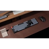 Keychron K5 Pro, Gaming-Tastatur schwarz/blaugrau, DE-Layout, Gateron Low Profile 2.0 Mechanical Red, Hot-Swap, Aluminiumrahmen, RGB, PTB