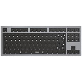 Keychron Q3 Barebone ISO, Gaming-Tastatur grau, Hot-Swap, Aluminiumrahmen, RGB