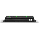 Lindy 7 Port USB 2.0 Metall Hub, USB-Hub schwarz